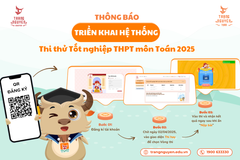 Thông báo Triển khai Hệ thống thi thử Tốt nghiệp THPT môn Toán dành cho học sinh lớp 12, năm 2025