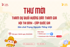 Thư mời tham dự buổi hướng dẫn tham gia Hội thi Đình - cấp Quốc gia 