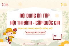 Nội dung ôn tập Hội thi Đình - cấp Quốc gia sân chơi Trạng Nguyên Tiếng Việt năm học 2024 ��– 2025 